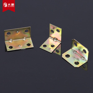 Support d'angle en fer galvanisé Da Peng en forme de L à 90 degrés, connecteur de meuble plaqué zinc, support d'étagère - Product Image 1