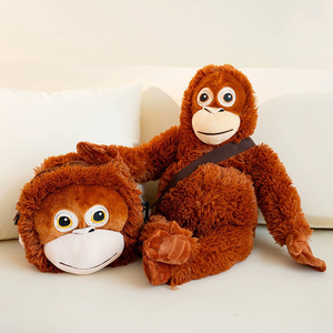 Peluches gorille transfrontalières, poupées singes miniatures, sacs à dos, sacs bandoulière, trousses <span class=keywords><strong>de</strong></span> maquillage - Product Image 1