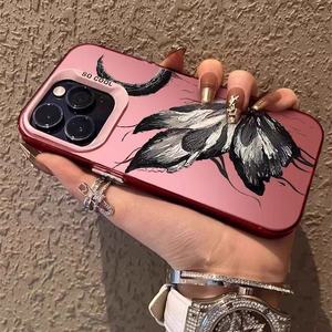 Coques de téléphone portable antichoc au design luxueux avec des papillons pour <span class=keywords><strong>iPhone</strong></span> 17 16 15 Plus Pro Max 14 13 <span class=keywords><strong>12</strong></span> 11, <span class=keywords><strong>coque</strong></span> arrière personnalisée avec <span class=keywords><strong>photo</strong></span> et logo - Product Image 3