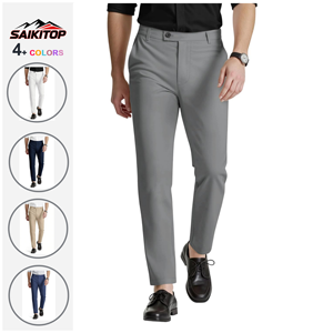 Pantalones de Vestir para Hombre, Corte Slim Fit, Elásticos, Formales e Informales - Product Image 1