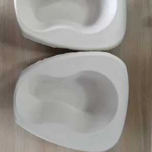 Eco Biologisch Afbreekbare Papier Pulp Wegwerp Papier Vrouwelijke Bed Pan Papier Trays Ondersteek