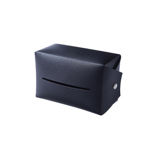 Car Tissue Box Leather 17x11.5x8.5 Cm Seat <b>Backrest</b> Storage Auto Interior Accessory Customizable For Car Home Use - Product Image 3