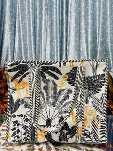 Handmade Quilted Cotton Tote <b>Bag</b> Striped Women Eco Friendly Washable Shoulder <b>Bag</b> Large Capacity Travel Shopping Daily Use - Product Image 5