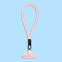 Lanière universelle pour téléphone portable Corde de dragonne courte rotative avec attache de téléphone Clip de patch Anti-perte Bracelet Corde