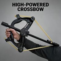 Arbalète professionnelle d'extérieur pour tir de précision, ambidextre, avec bande élastique haute résistance, répétitive, force de tir de 20 livres, légère