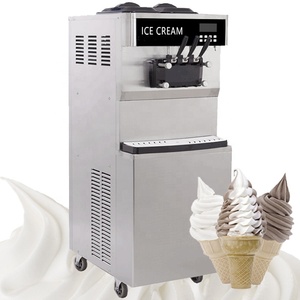 3 Flavor Soft Ice <b>Maker</b> Frozen <b>Yogurt</b> Machine 18L/H LCD Display - Product Image 2