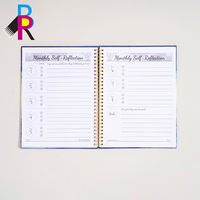 Impression de cahier à spirale personnalisé, planificateur à fil
