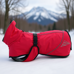 Abrigo de Invierno para Perro Thermo, Talla L, 55 cm, Color Borgoña, Chaqueta Cálida para Perros, Ropa para Exteriores - Product Image 3