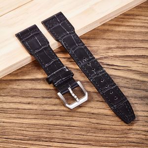 สายนาฬิกาหนังจระเข้แท้สุดหรู ลายไม้ไผ่คลาสสิก สายหนังวัว ขนาด 20 มม. 21 มม. 22 มม. สำหรับ IWC Portofino Portuguese - Product Image 4