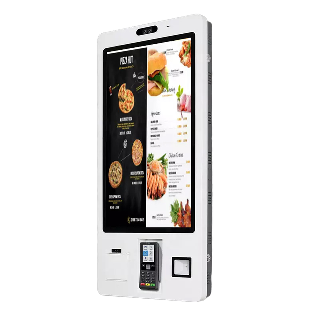 Custom 23.8-inch Floor-standing Touch Screen Kiosk Interactive Payment Kiosk Service Kiosk with Printer and QR Scanning Terminal