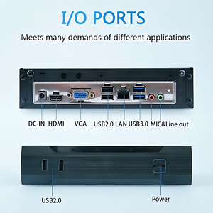 คอมพิวเตอร์ตั้งโต๊ะขนาดเล็ก EVC รุ่น Core 3~14th Gen DDR3 8/16GB VGA 4USB M.2 WIFI Lan Type-C รองรับ <span class=keywords><strong>Windows</strong></span> Linux ตัวเครื่องโลหะ ระบายความร้อนด้วยพัดลม - Product Image 3