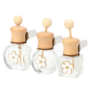 6ml 8ml pour bouteilles en verre vides en forme de <span class=keywords><strong>pomme</strong></span> pour diffuseur d'huiles essentielles et désodorisant de parfum de voiture - Product Image 1