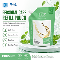 Sachets refermables personnalisés 50G 100G 250G, pochettes verticales anti-humidité pour emballage alimentaire de savon liquide et nettoyants – Idéal pour les marques