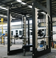 Máquina Smith Comercial, Rack de Potencia Multifuncional, Sistema de Guías Lineales de Alta Resistencia, Jaula de Entrenamiento de Fuerza Profesional