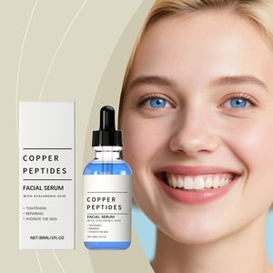 <span class=keywords><strong>Siero</strong></span> facciale all'ingrosso dell'etichetta privata che stringe la riparazione il collagene che amplifica Ghkcu il <span class=keywords><strong>siero</strong></span> blu del Peptide di rame con <span class=keywords><strong>acido</strong></span> <span class=keywords><strong>ialuronico</strong></span> - Product Image 5