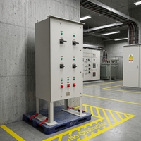 Gabinete de Distribución de Bajo Voltaje Industrial de 1250A y 400V, Caja de Control Eléctrico de Acero IP44 RAL7035, Caja de Distribución de Polvo