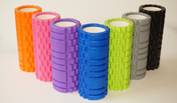 Rouleau de massage en mousse creuse pour yoga, libération musculaire, bâton de fitness pour débutants, colonne en mousse à picots style demi-lune