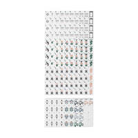MAHJ ALA MODE the Exotics - Collection de tuiles Tigres Blancs 160 tuiles en acrylique pour Mahjong américain