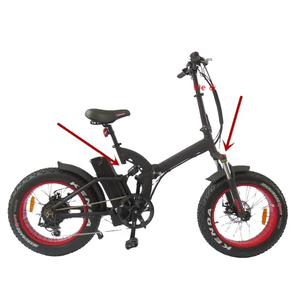क्विन/नई लिथियम बैटरी फोल्डेबल इलेक्ट्रिक बाइक, 500w 1000w फैट टायर फोल्डिंग eबाइक