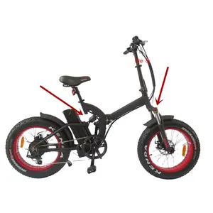 QUEENE/New lithium battery Foldable Electric Bike,500w 1000w Fat Tire Folding Ebike