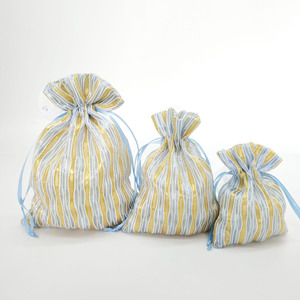 Sac cadeau en organza à cordon de serrage, design professionnel, pour anniversaire et baby shower, au prix d'usine - Product Image 4