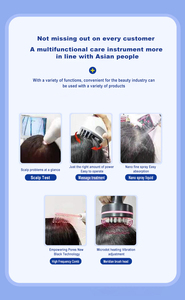Masseur capillaire vibrant pour la repousse des cheveux, traitement de la perte de cheveux, soin du cuir chevelu, analyse et détection des follicules pileux - Product Image 5