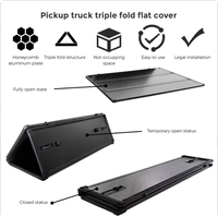 Cubiertas Rígidas Plegables de Aleación de Aluminio para Camionetas, Impermeables con Cierre de Seguridad para GMC Sierra, Mazda, Mitsubishi, Great Wall