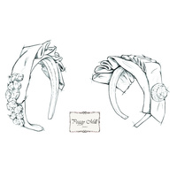 Bandeau pour cheveux en bijoux de fabrication italienne, bandeau élégant au design unique