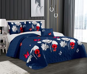 Custom Bedding Set Printed Quilt Ultrasonic <strong>Stitching</strong> Bedspread for Bed Room - Product Image 2