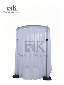 Kit de telón de fondo de tubos y cortinas de fácil instalación al por mayor para decoración de stands de ferias comerciales y bodas - Product Image 1