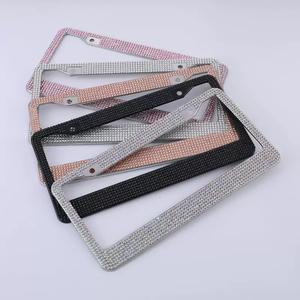 Bling Bling Hoge Kwaliteit Luxe Zinklegering Auto Kentekenplaathouder Afdekking voor Autodecoratie - Product Image 4