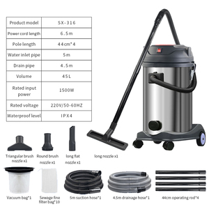 1500w शक्तिशाली पानी फिल्टर गीला और सूखा कार्य तालाब वैक्यूम क्लीनर 220v - Product Image 4