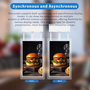 Độ sáng cao Dual Side siêu mỏng 43 55 inch <span class=keywords><strong>Double</strong></span> Sided Màn hình hiển thị màn hình quảng cáo giá bán buôn kỹ thuật số biển - Product Image 4