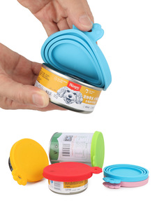 Couvre-aliments <span class=keywords><strong>pour</strong></span> animaux de compagnie en silicone réutilisable, hermétique, universel, <span class=keywords><strong>pour</strong></span> conserver la fraîcheur des aliments en conserve <span class=keywords><strong>pour</strong></span> chats et chiens, produit en caoutchouc - Product Image 3
