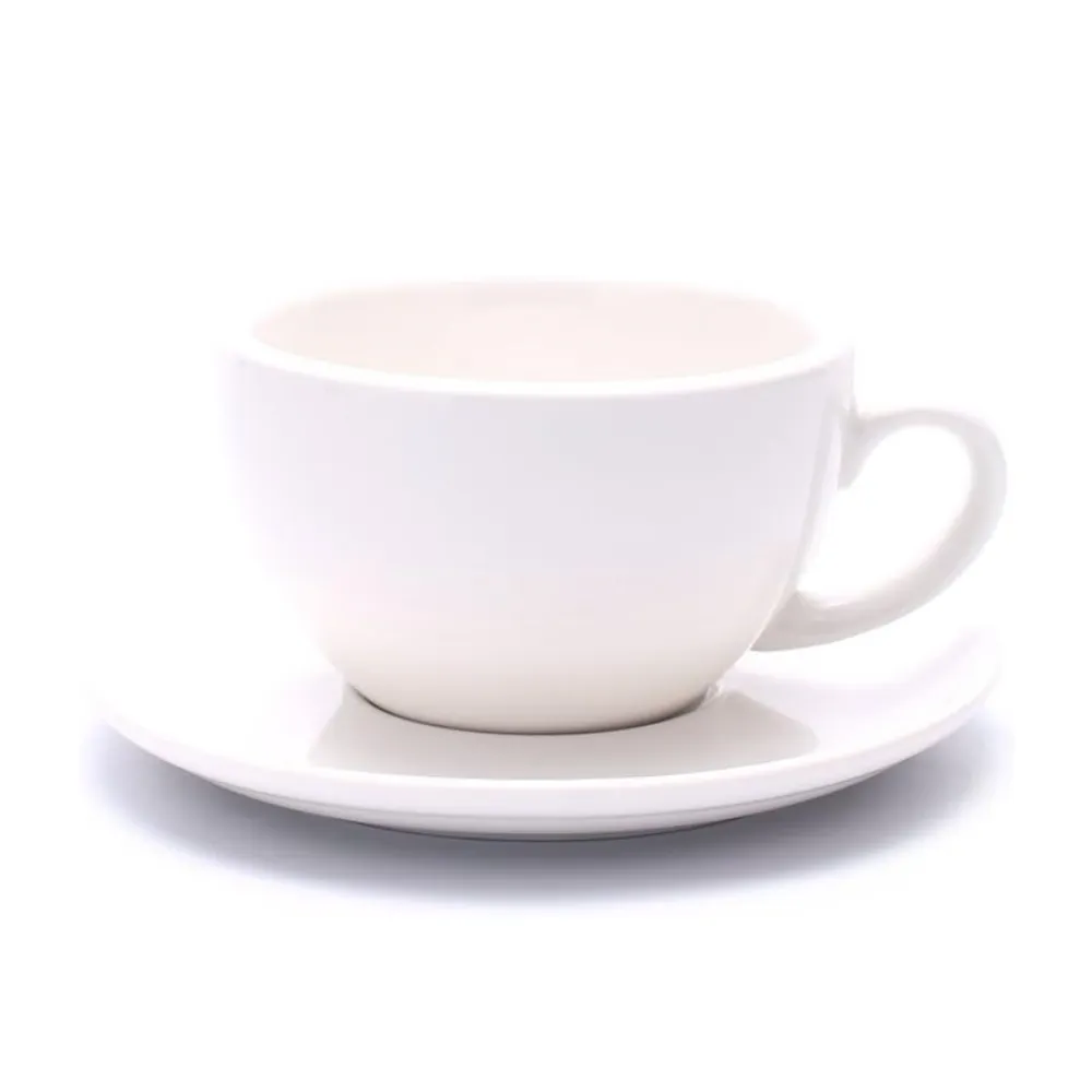 Ökologisch-freundliche produkte 2024 europäischer stil 8,5 oz keramik farbige kaffeetassen schwarz und weiß tee kaffeetassen und untertassen