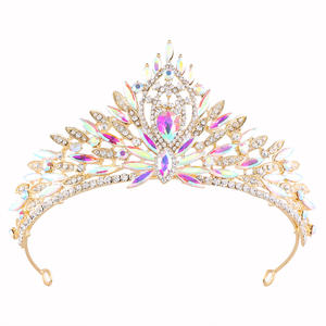 Corona de Novia de Cristal de Lujo Estilo Barroco, Tocado de Reina, Tiara de Princesa para Baile de Graduación, Aniversario, Boda - Product Image 4