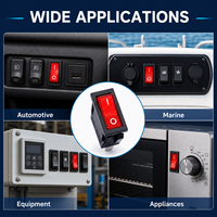 Interruptor basculante Haifei 16a 250vac t125 55 r11 12v 4 pines, panel marino 250v kcd1 t85 kcd1 104