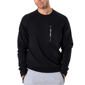 Sweat-shirts et pulls d'hiver doublés pour hommes, sur mesure, bon marché, en polyester/coton tricoté, imperméables - Product Image 1