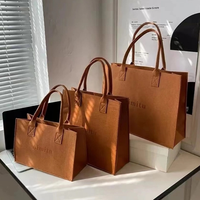 Sac fourre-tout en feutre écologique personnalisé en gros, imprimé lettres créatives, épaissi, sac de rangement à main, cadeau viral, sac de shopping