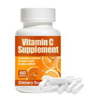 Capsules de Vitamine C à Marque Blanche OEM GMP avec Extrait de Cerise d'Acerola et d'Amla – Soutien Immunitaire Quotidien pour la Santé Immunitaire