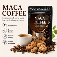 Poudre de café énergétique Maca, mélange de boisson instantanée pour hommes, vitalité et endurance, rafraîchissement rapide, 100g