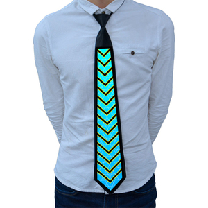 Finegreen aydınlatmanın son pamuk LED Panel kravat ayarlanabilir Light up şükran parti promosyonlar için kravat OEM tasarım desteği - Product Image 3