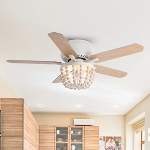 Fil de fer complet 48 pouces cristal Led ventilateurs de plafond avec télécommande 220V décoration ventilateur de plafond lumières - Product Image 1