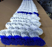 Anti rouille Pépinière serre accessoires cerceau tunnel film verrouillage c canal vert plastique revêtement zigzag wiggle wire