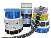 Autocollant holographique PET auto-adhésif de haute qualité, écologique, imperméable, résistant à l'huile, formes personnalisables, emballage offset