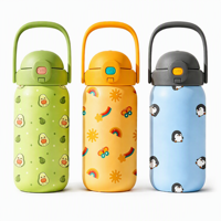 Gourde isotherme pour enfants 400 ml en acier inoxydable de qualité alimentaire avec poignée
