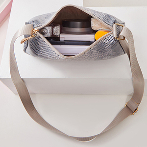 PU cuir Hobo sacs 2025 nouveau <span class=keywords><strong>Smartphone</strong></span> sac serpent-impression épaule sac à main serpent sous les bras femmes sac - Product Image 5