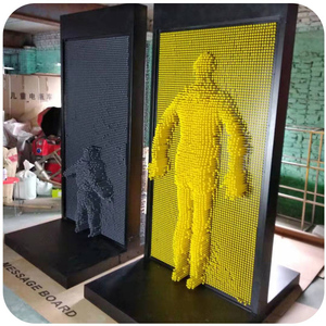 Lớn 3D Pin nghệ thuật điêu khắc 3D kim khắc tường lễ hội công viên giải trí đạo cụ tương tác - Product Image 6