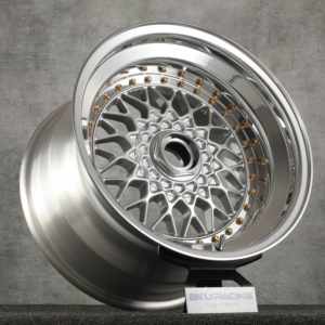 Juego de 3 Ruedas BKU 5x120 con Borde Triple Escalonado de 15 16 17 <span class=keywords><strong>18</strong></span> Pulgadas, Llantas de Aleación con Cara Plateada para <span class=keywords><strong>BMW</strong></span> M5 E30 <span class=keywords><strong>M3</strong></span> E34 <span class=keywords><strong>E36</strong></span> E46 E39 E32 - Product Image 3