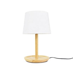 Đèn Bàn Đế Tròn Bằng Gỗ Đèn Ngủ Chiếu Sáng Ban Đêm Chất Lượng Cao Bán Trực Tiếp Từ Nhà Máy - Product Image 1